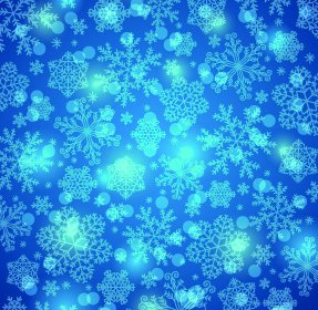Vector Winter Snowflakes Background