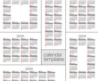 Vector14 Calendario Templages Design