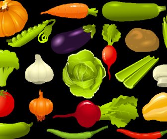 Koleksi Sayuran Vektor