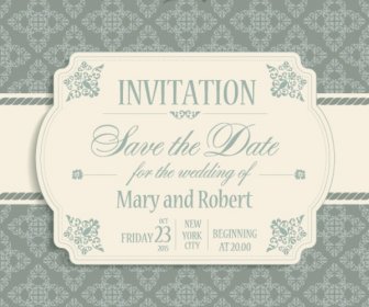 Victorian Style Wedding Invitation