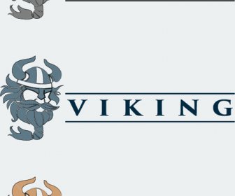 Викинг логотип дизайн шаблона