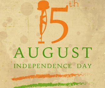 Vintage Background August Indian Independence Day Background