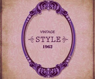 Vintage Banner Design With Classical Border
