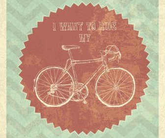 Vintage Bicycle Poster Vectors
