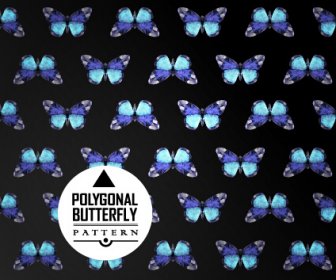 ヴィンテージ蝶のシームレスなパターン ベクトル