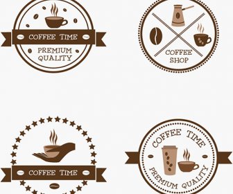ビンテージ コーヒー ショップのロゴ
