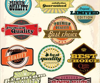 Design Vintage Etichette Colorate