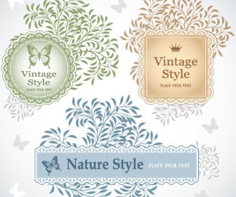 Vintage Lace Frames And Borders Vector