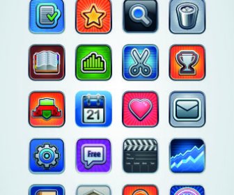 Vintage Mobile Phone Icons