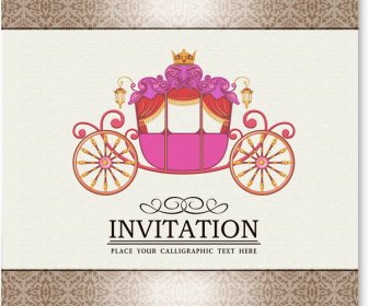 Décor De Carte Invitation Fête Vintage
