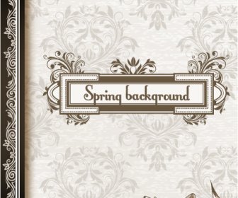 Vintage Frühling Blumen Hintergrund