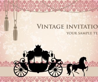 Convite De Casamento Do Vintage