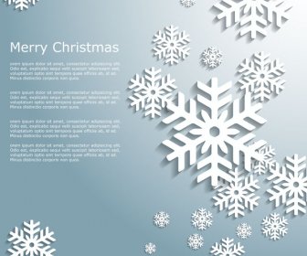 ヴィンテージ 3 D クリスマス雪の結晶の背景