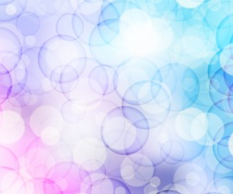 Violet And Blue Circle Abstract Background