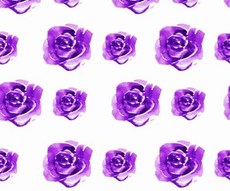 violet repeating petals pattern template