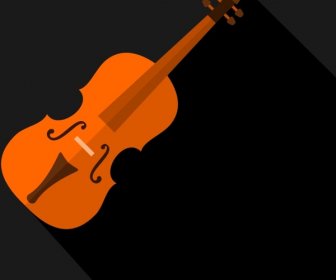 Violine-flach-Symbol
