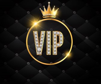 VIP-glänzenden Goldenen Krone Edelstein Hintergrunddekoration