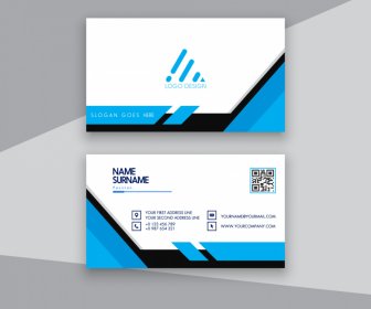 Visiting Card Business Cards  Templates Elegant Technology Geometry Decor