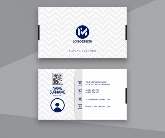 Visiting Card Business Cards  Templates Repeating Illusion Decor
