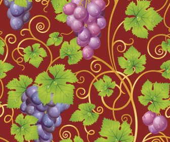 Anggur Jelas Elemen Vektor Latar Belakang Seni