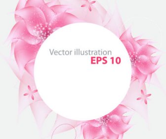 Vivid Shiny Floral Vector Background Art