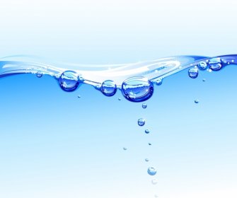 Acqua Sfondo Splendente Closeup Movimento Blu Trasparente Design