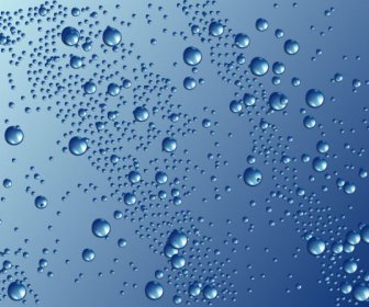 Water Droplets Background Vector
