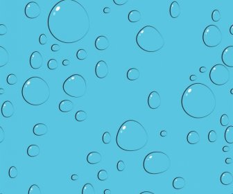 Water Drops Background Sketch Various Repeating Circles Decoration