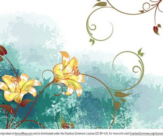 Aquarell Blumen Hintergrund