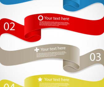Wave Ribbon Infographic