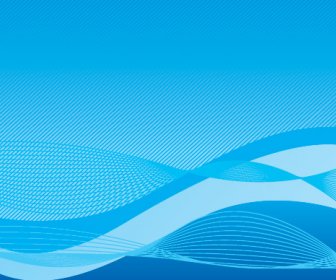 Wavy Blue Background Vector Graphic