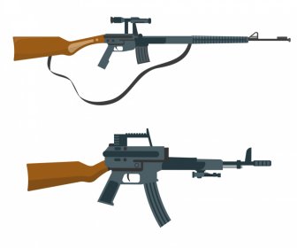 weapon design elements long gun riffle sketch