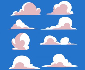 날씨 숲 아이콘 구름 모양 스케치