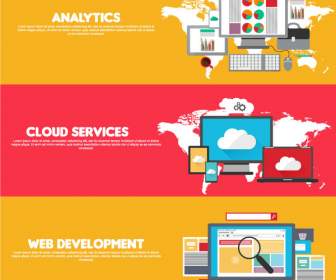 Web Cloud-services Infografiken