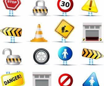 Web Icons Traffic Signs