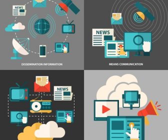 Website Application Concepts Isolation With Various Elements