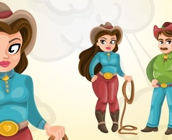 Western Vector Characters