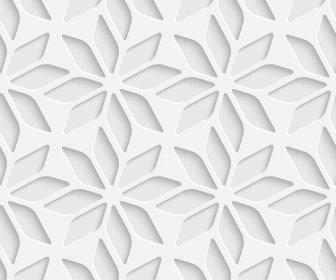 White Decorative Pattern Vector Background