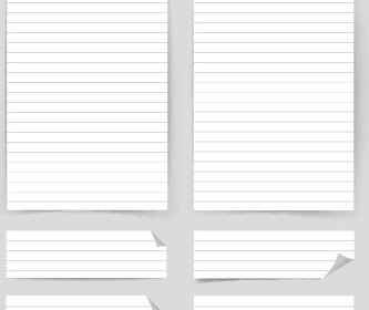 White-Paper Banner Vektoren Set