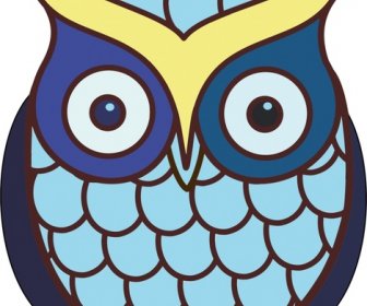 Wild Owl Vector Illustration With Cartoon Style