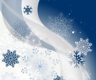 Winter Hintergrund Mit Schneeflocken