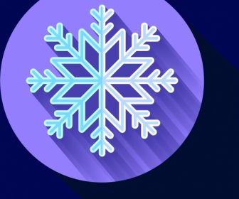 Winter Christmas Background Closeup Snowflake Symbol Decoration