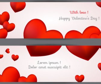 Mit Liebe Valentinstag Tag Banner