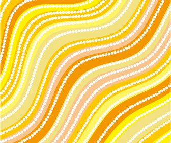 Gelbe Dynamische Linien Vektor-Hintergrund