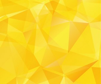 Yellow Geometric Shapes Background Vector