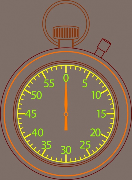 timekeeper garis berwarna closeup gaya