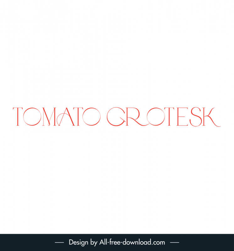 tomate grotesque abramo serif logotype élégant plat calligraphique police croquis