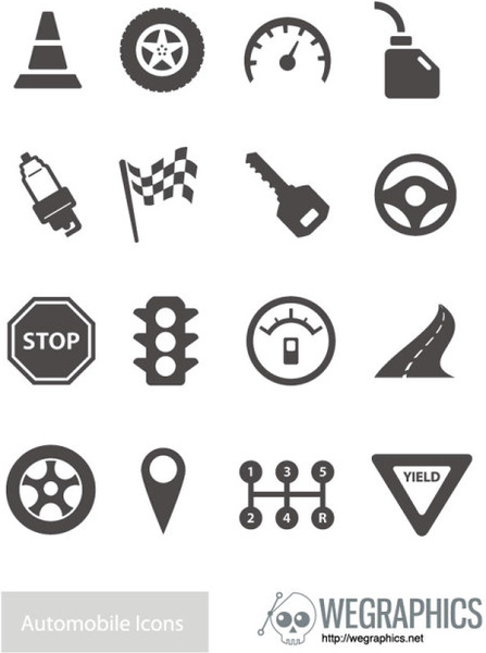 Verkehr-Elemente Vektor-icons