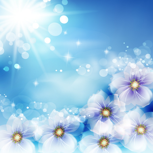 日光ベクトルと透明な花