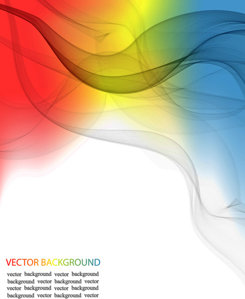 transparan gelombang abstrak latar belakang vektor
